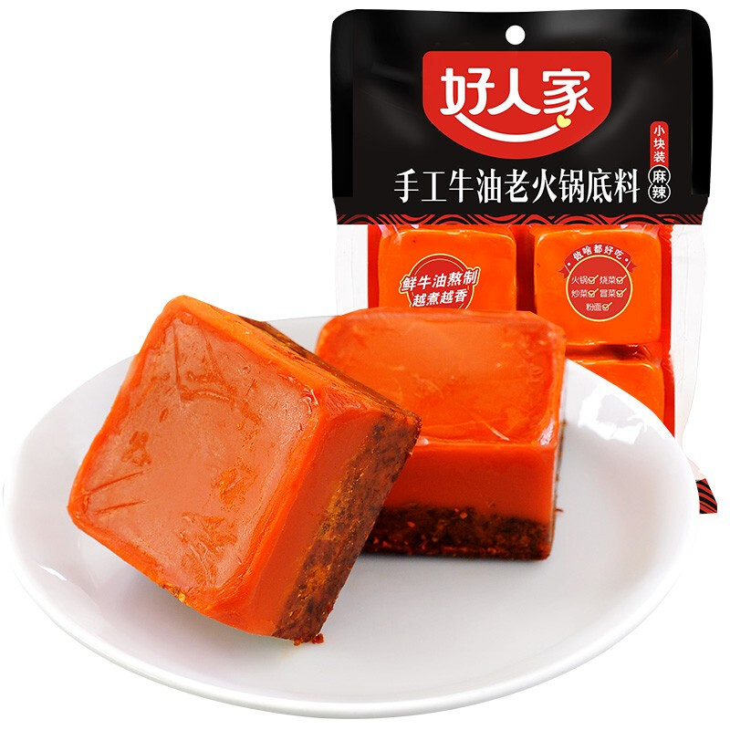 88VIP：TEWAY FOOD 好人家 手工牛油老火锅底料 360g独立小包装 11.8元（需买4件，