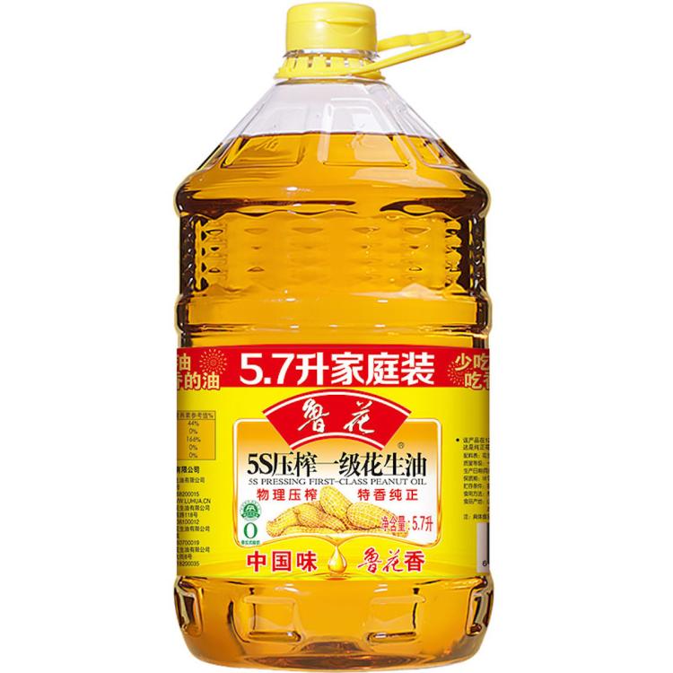 luhua 鲁花 5S压榨一级花生油 5.7L 169.8元