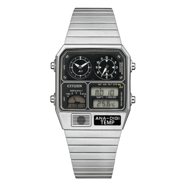 CITIZEN 西铁城 星河战舰系列 黑盘钢带石英表 JG2101-78E 800元（需用券）