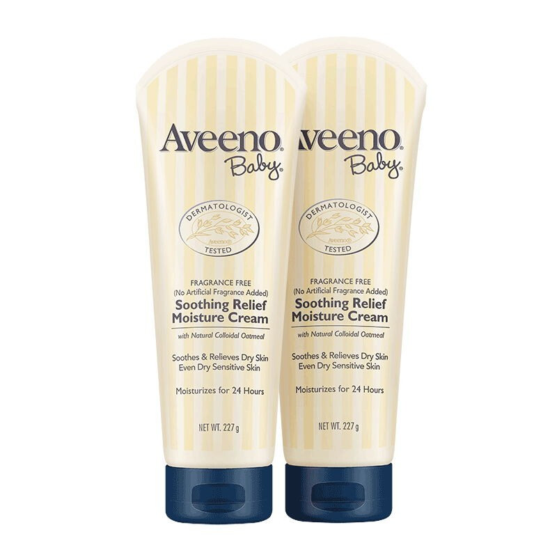 PLUS会员：Aveeno 艾惟诺 舒缓柔嫩系列 补水保湿燕麦婴儿润肤乳 227g*2支 159.61