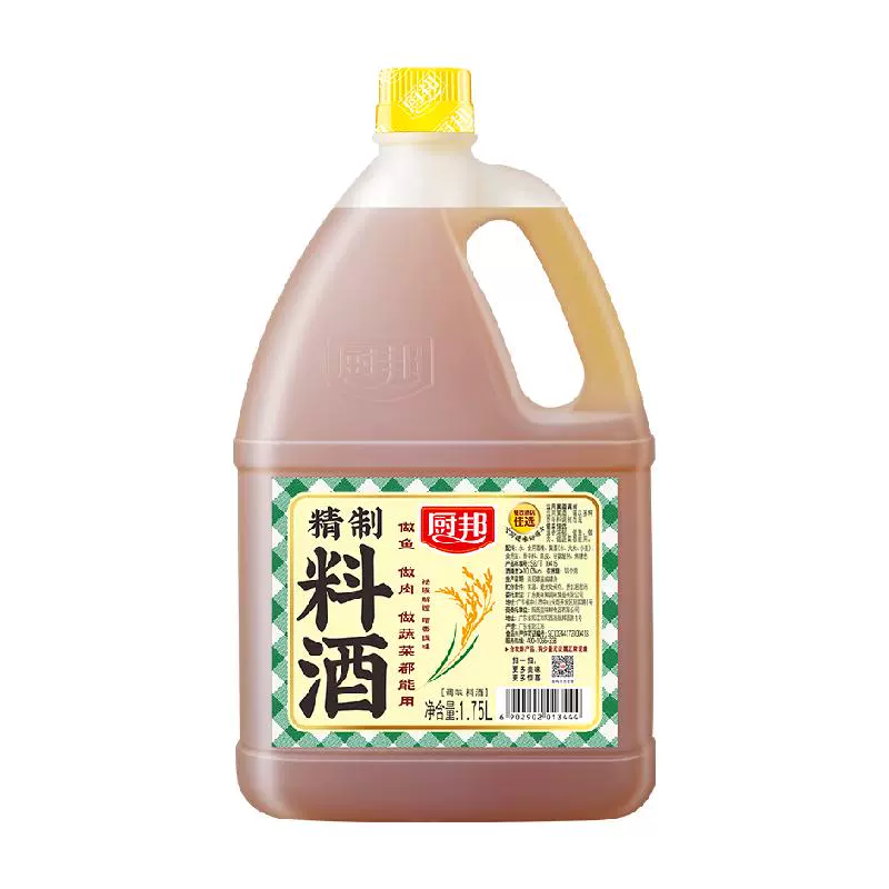 厨邦 精制料酒1.75L ￥6.45