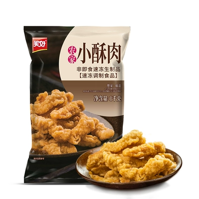 88VIP：美好 农家小酥肉 椒麻味 1kg *2件 78.47元包邮（合39.23元/件）