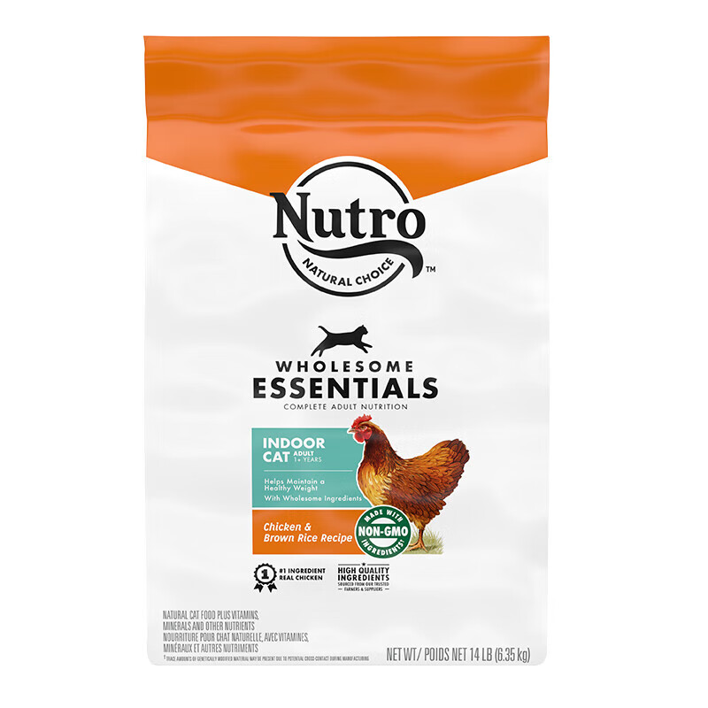 Nutro 美士 猫粮室内鸡肉配方14磅(成猫) 284元（需用券）