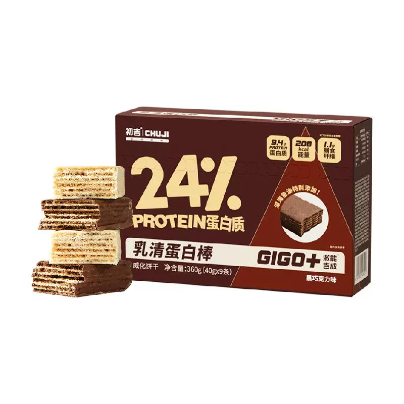 CHUJI 初吉 乳清蛋白棒40g*9条高蛋白代餐 ￥17.77