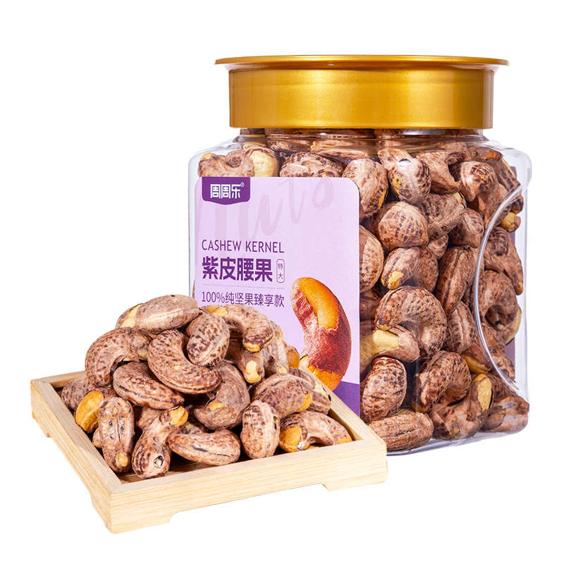 88VIP：周周乐 紫皮带衣腰果A180 新货400g 12.22元（需买2件，需用券）