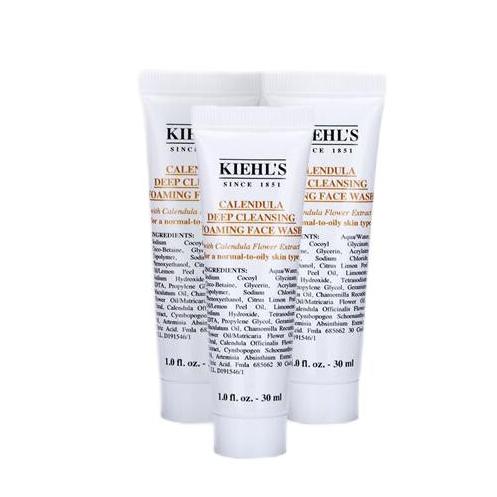 Kiehl's 科颜氏 金盏花洁面啫喱 30ML*3 67.15元