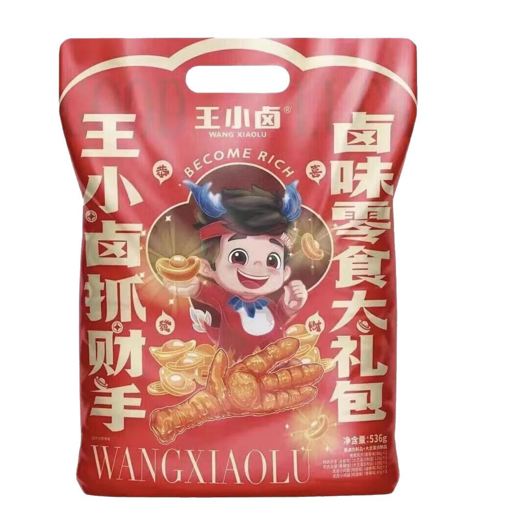 王小卤 肉类休闲零食礼包 536g ￥24.1