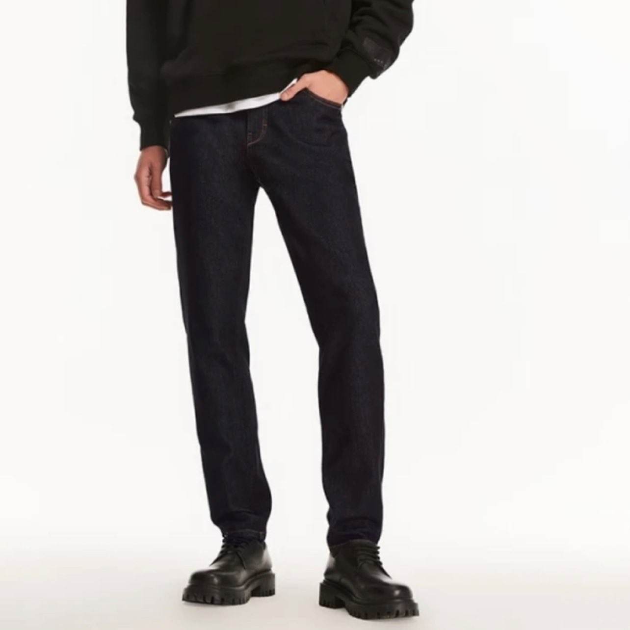 PLUS会员：JACK&JONES 杰克琼斯 秋季潮酷百搭修身牛仔裤 A16 深灰牛仔 167.21元