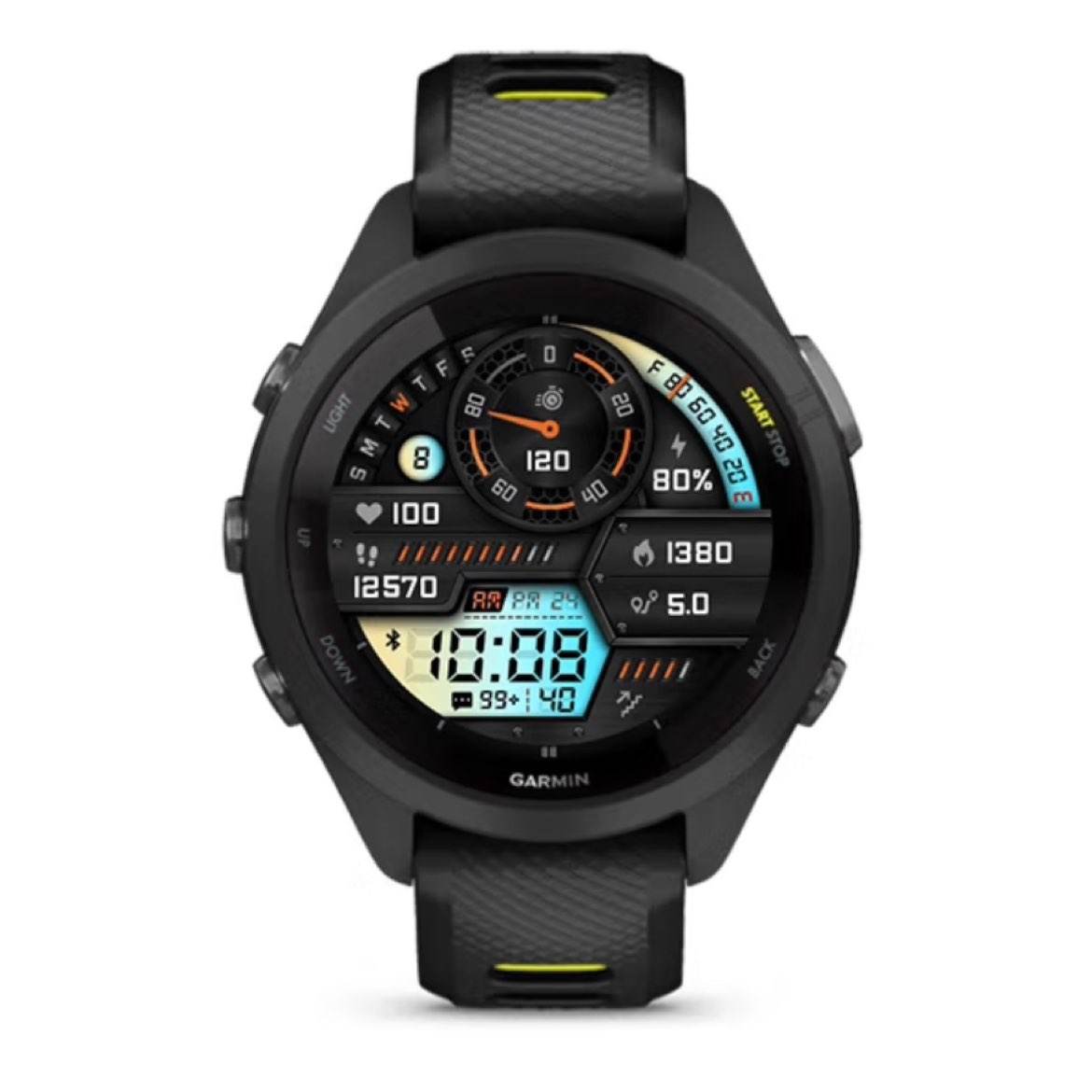 Plus:佳明（GARMIN）Forerunner265S极夜黑血氧心率HRV跑步铁三游泳户外运动手表 30