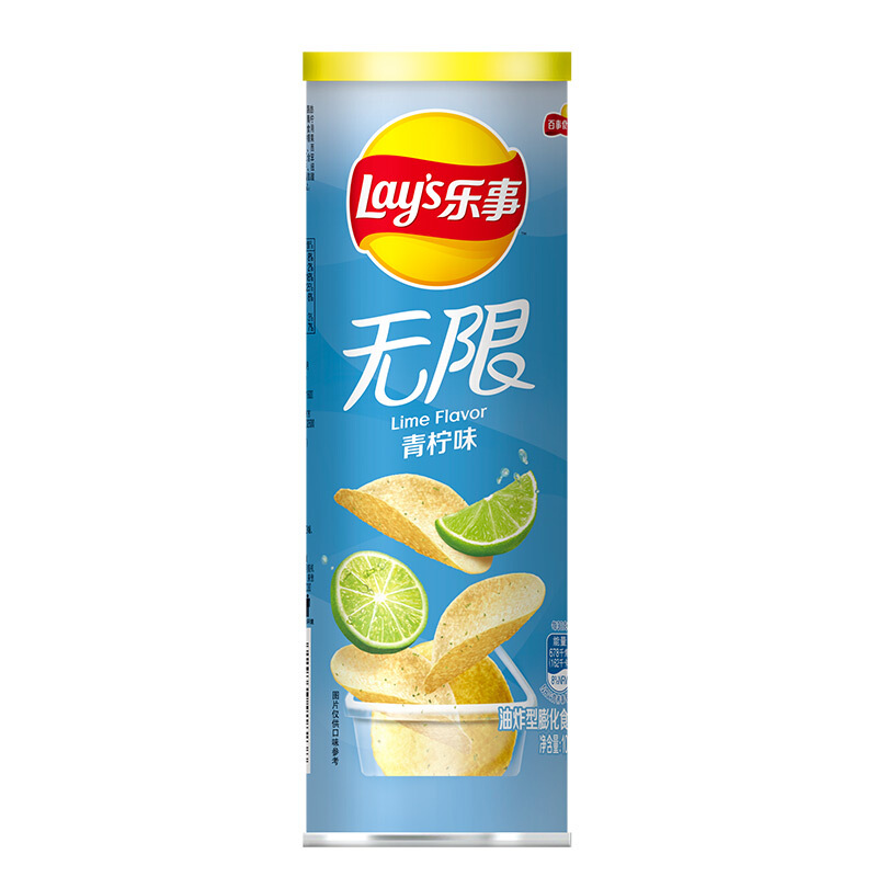 Lay's 乐事 无限 薯片 青柠味 104g 6.68元