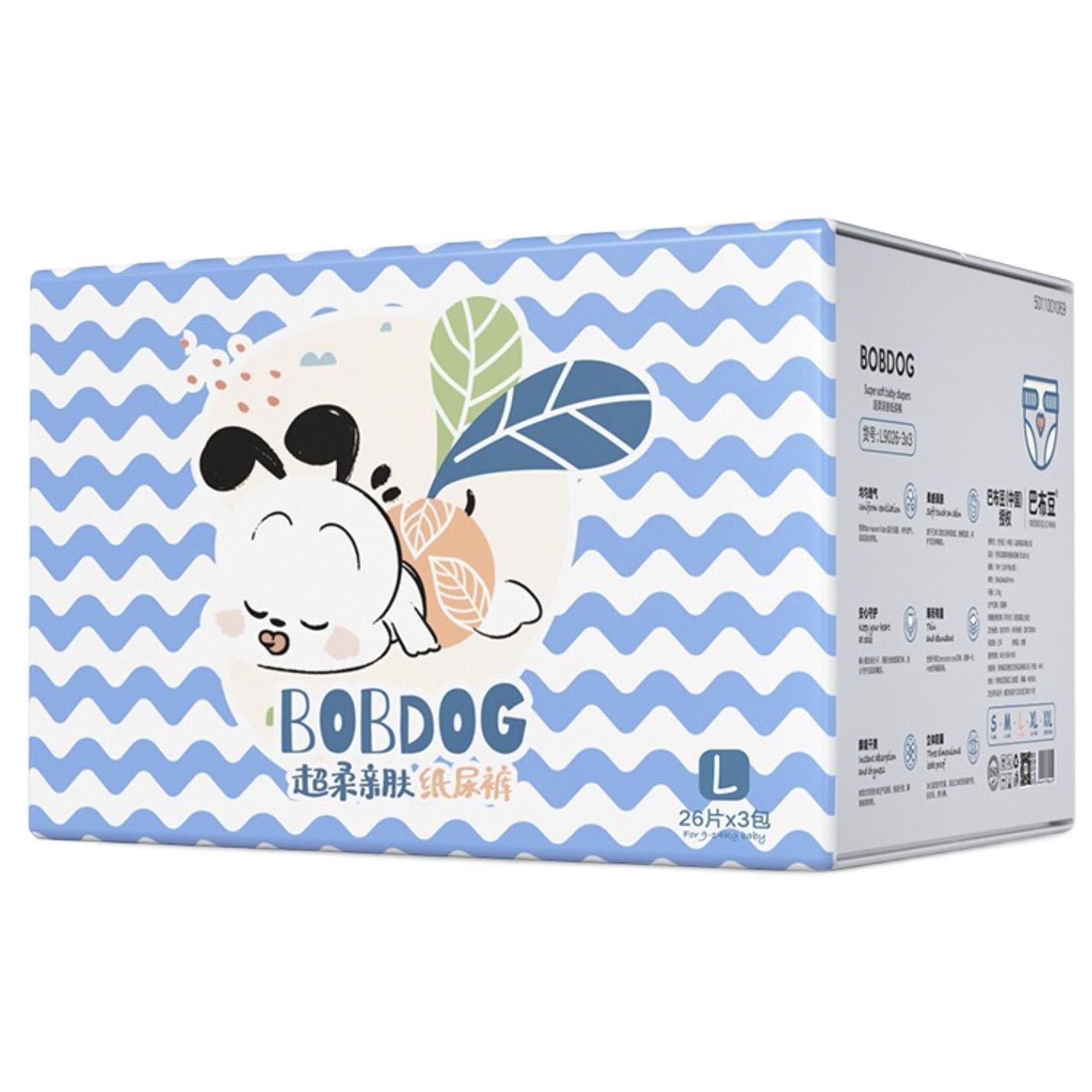 BoBDoG 巴布豆 小波浪 宝宝纸尿裤 L78片 50.33元（需买3件，需用券）