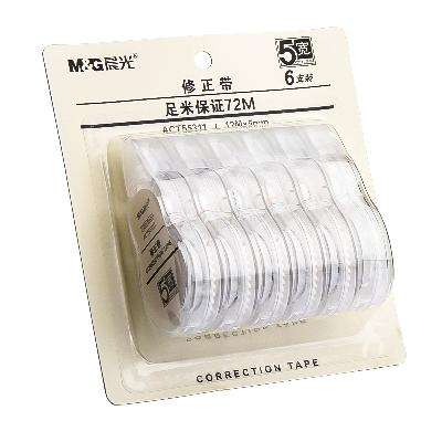 M&G 晨光 ACT55311 修正带 12m*5mm 6个装 6.39元 包邮