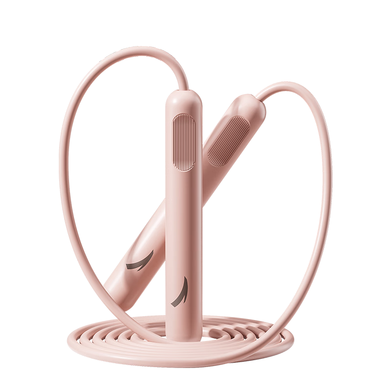 安踏 竞速跳绳 小学生儿童专用 中考体育考试训练 初中生 轻便绳子 粉色 8.9