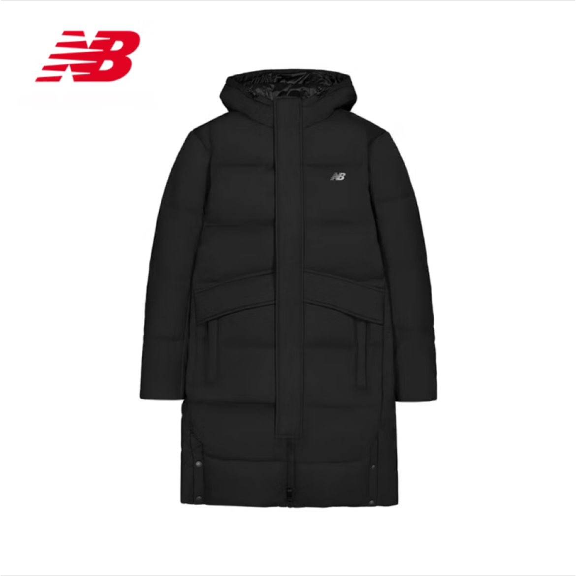 NEW BALANCE 羽绒服24年男女同款简约舒适保暖中长款外套 619.36元（需凑单）