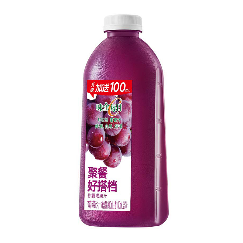 WEICHUAN 味全 每日C果汁 葡萄汁 900ml*4瓶 44.58元（需用券）