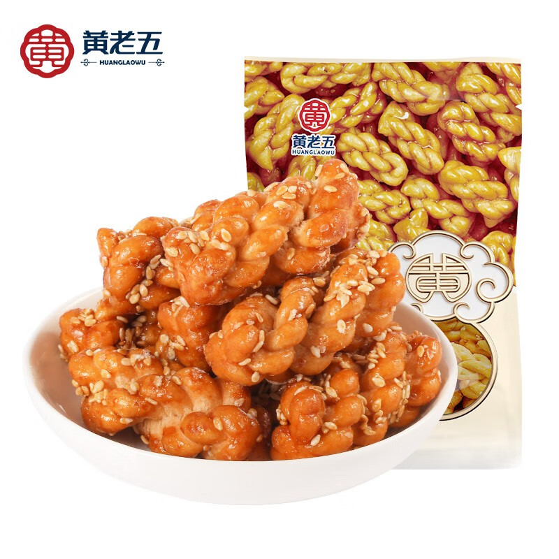 黄老五 麻花酥 原味 408g ￥8.9