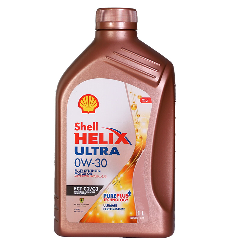 Shell 壳牌 Helix Ultra系列 超凡喜力 ECT 0W-30 SN 全合成机油 1L 新加坡版 39.2元