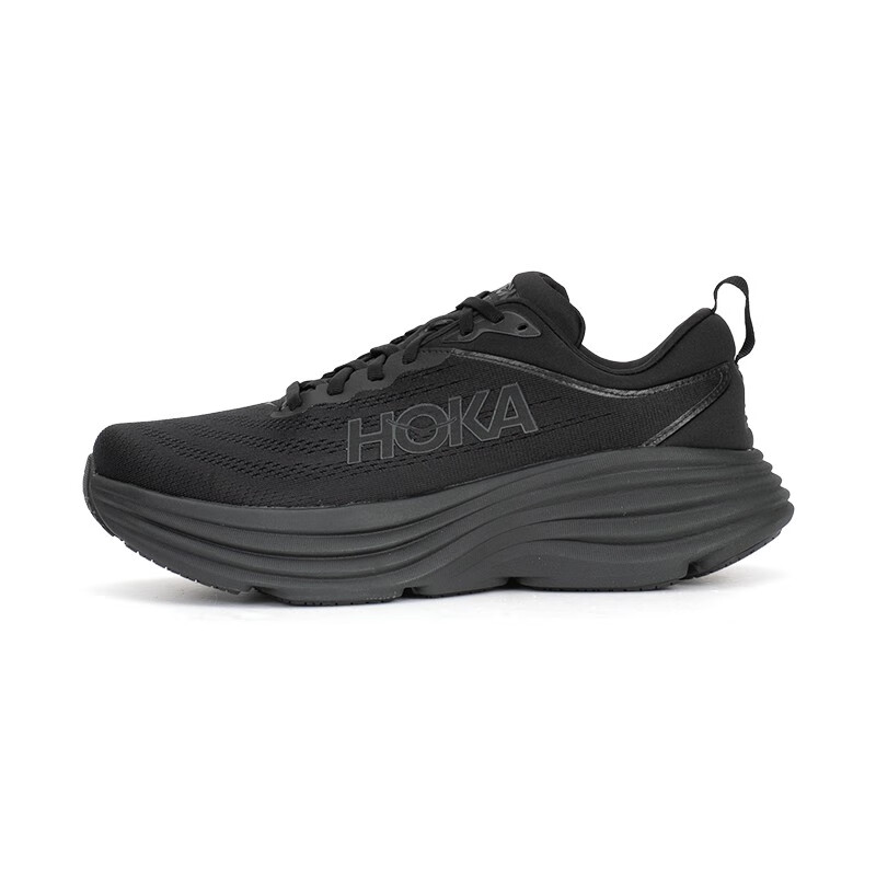 HOKA ONE ONE Bondi 8 邦代8 男款网面透气减震跑鞋 BBLC-黑/黑（宽版） 819元（需用