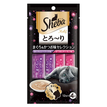 Sheba 希宝 原装进口猫条成猫猫粮猫零食海鲜12g*4条软包猫罐头 16.5元