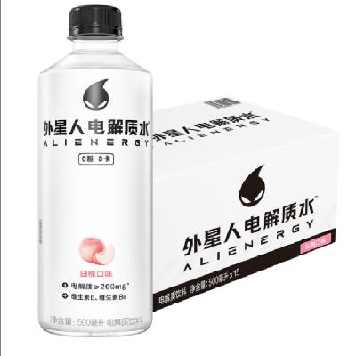 PLUS会员：外星人 电解质水 白桃口味 500mL*15瓶 54.55元包邮（需用券）