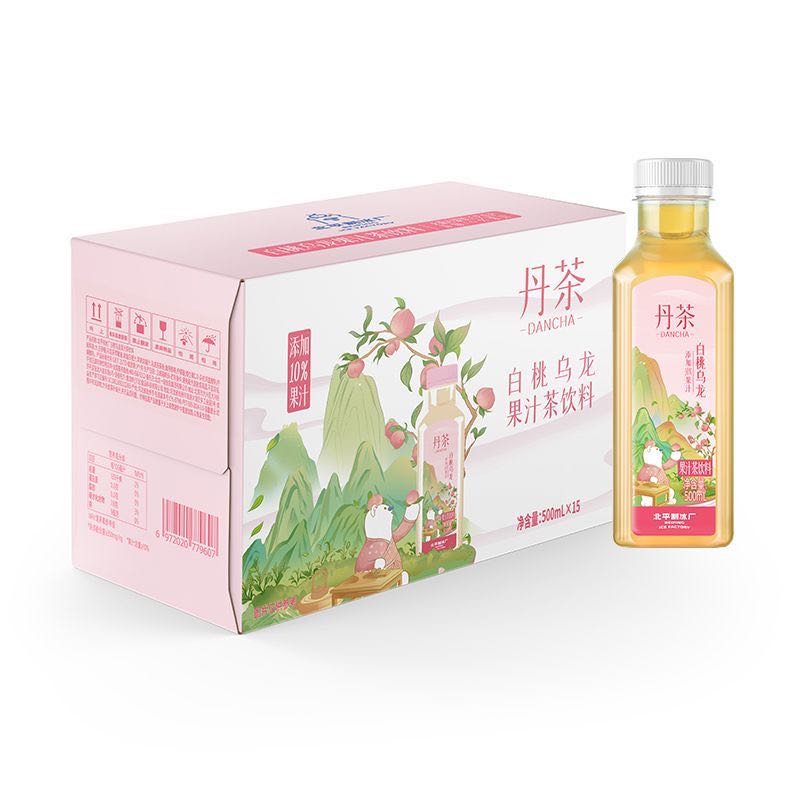 北冰洋 ×丹茶 白桃乌龙茶茶饮料500ml*15瓶/箱 24.9元（需用券）