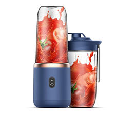 创意家居 新款榨汁机便携式充电小型果汁杯学生家用多功能果 蓝色6刀 29.8