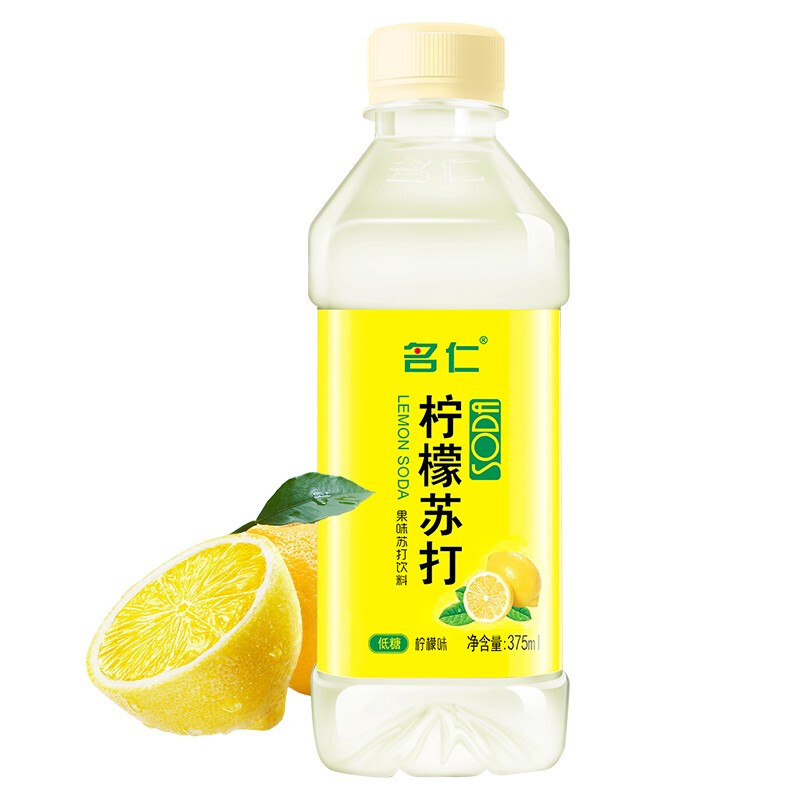 名仁堂 名仁 柠檬味苏打水 375ml*24瓶 58.9元