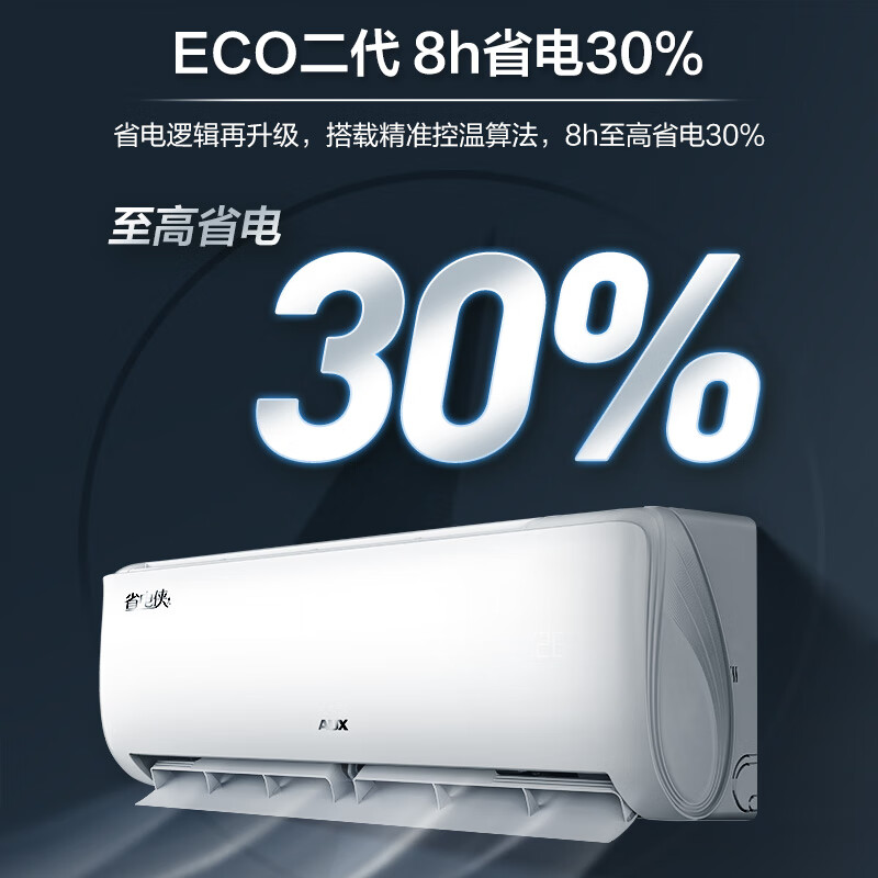 以旧换新补贴：AUX 奥克斯 KFR-35GW/BpR3AQS1 壁挂式空调 1.5匹 一级能效 1324.24元