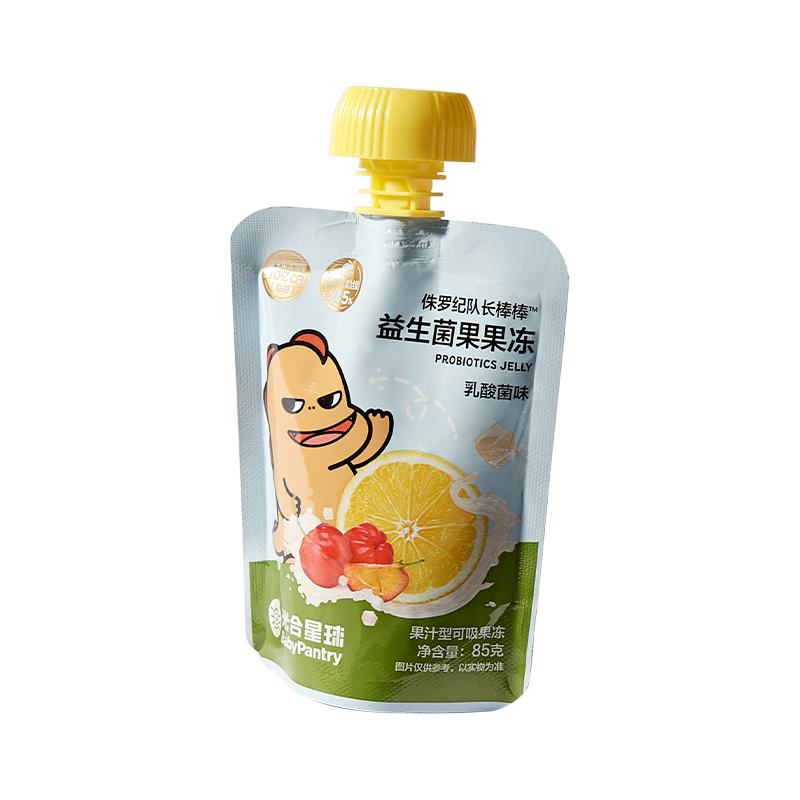 光合星球 babycare益生菌果果冻零食儿童果汁爽吸无添加 乳酸菌味85g/袋*6件 23