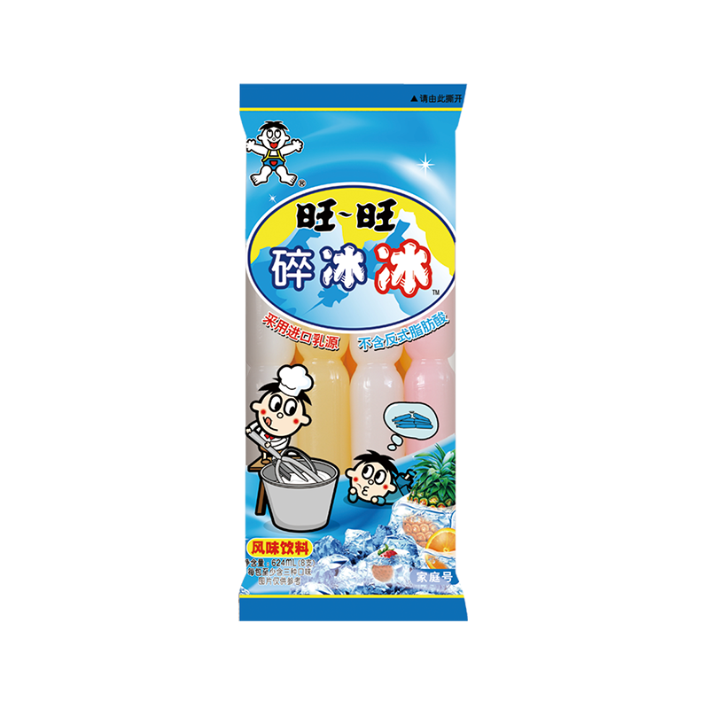 Plus会员：旺旺 碎冰冰 综合口味 78ml*8 4.46元