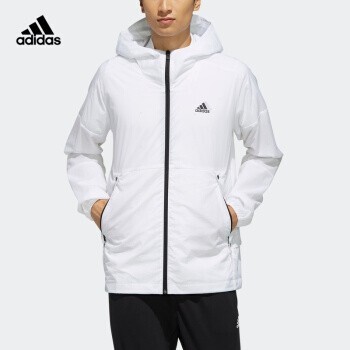 61预售:adidas 阿迪达斯 男服外套夹克o2 wb wind防风休闲运动服eh