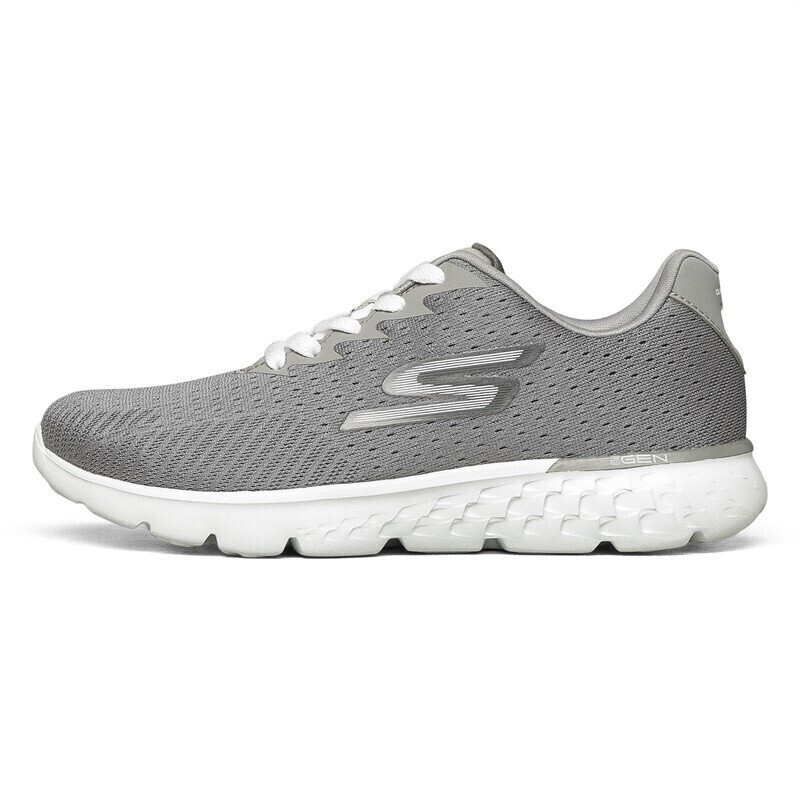 SKECHERS 斯凯奇 情侣鞋 RUN 400轻质运动鞋男女透气网布休闲 14804/GRY - 35 114.81元