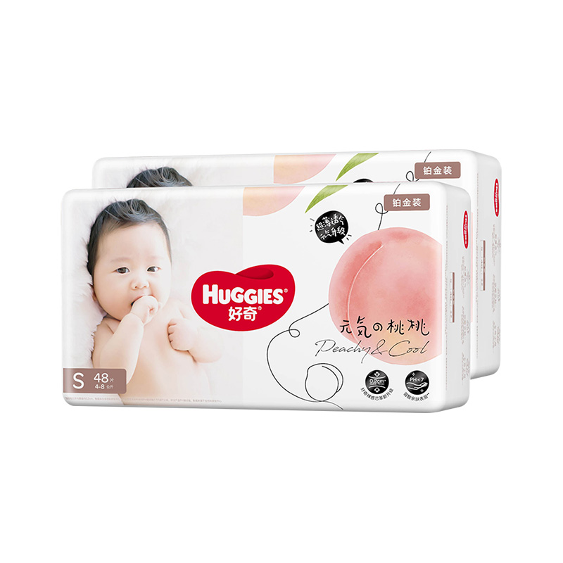 HUGGIES 好奇 铂金装系列 纸尿裤 S96片 76.04元包邮（双重优惠，需凑单，返20元