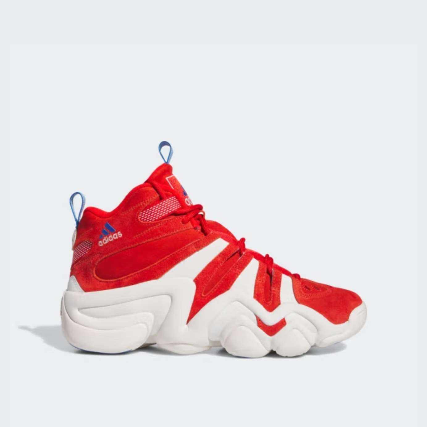 29号0点：adidas CRAZY 8休闲中帮篮球运动鞋男子阿迪达斯官方三叶草IG3739 红/白