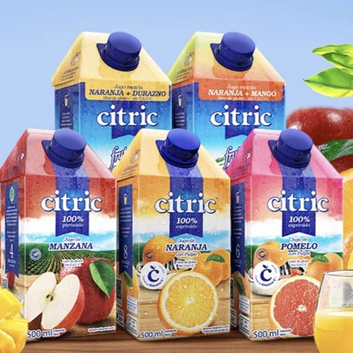 阿根廷原装进口，Citric 喜趣客 天然NFC果汁500mL*2瓶 12.31元包邮+59淘金币（需