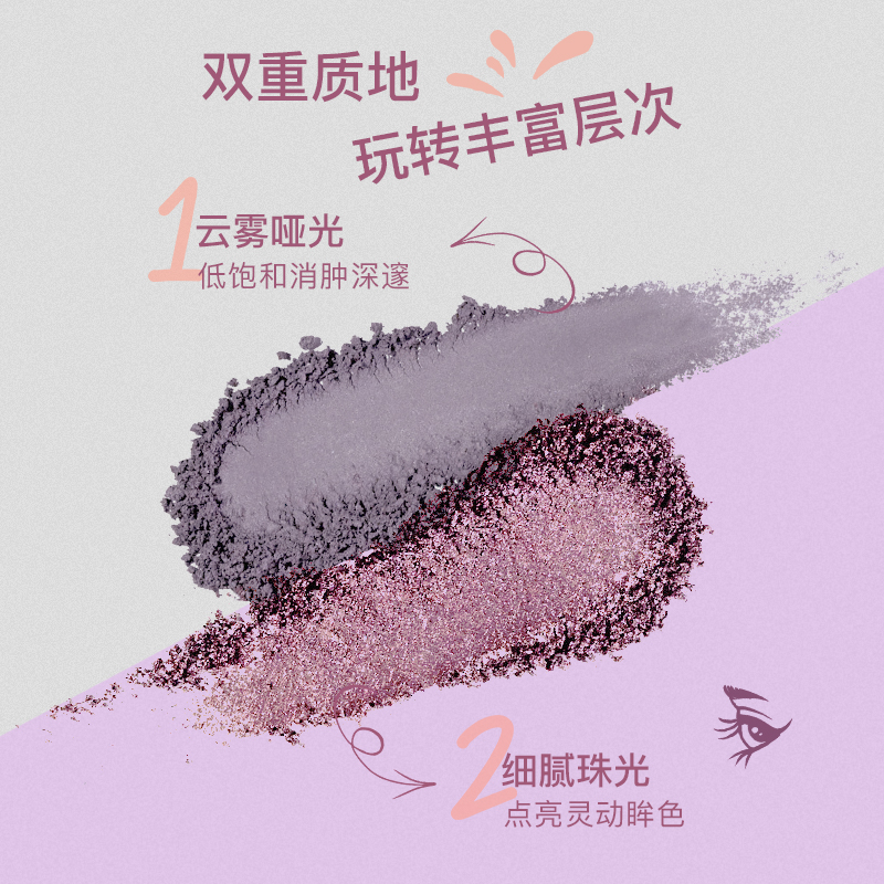 Essence 艾森丝六色掌心盘低饱和哑光眼影便携掌心盘 19.9元（需用券）