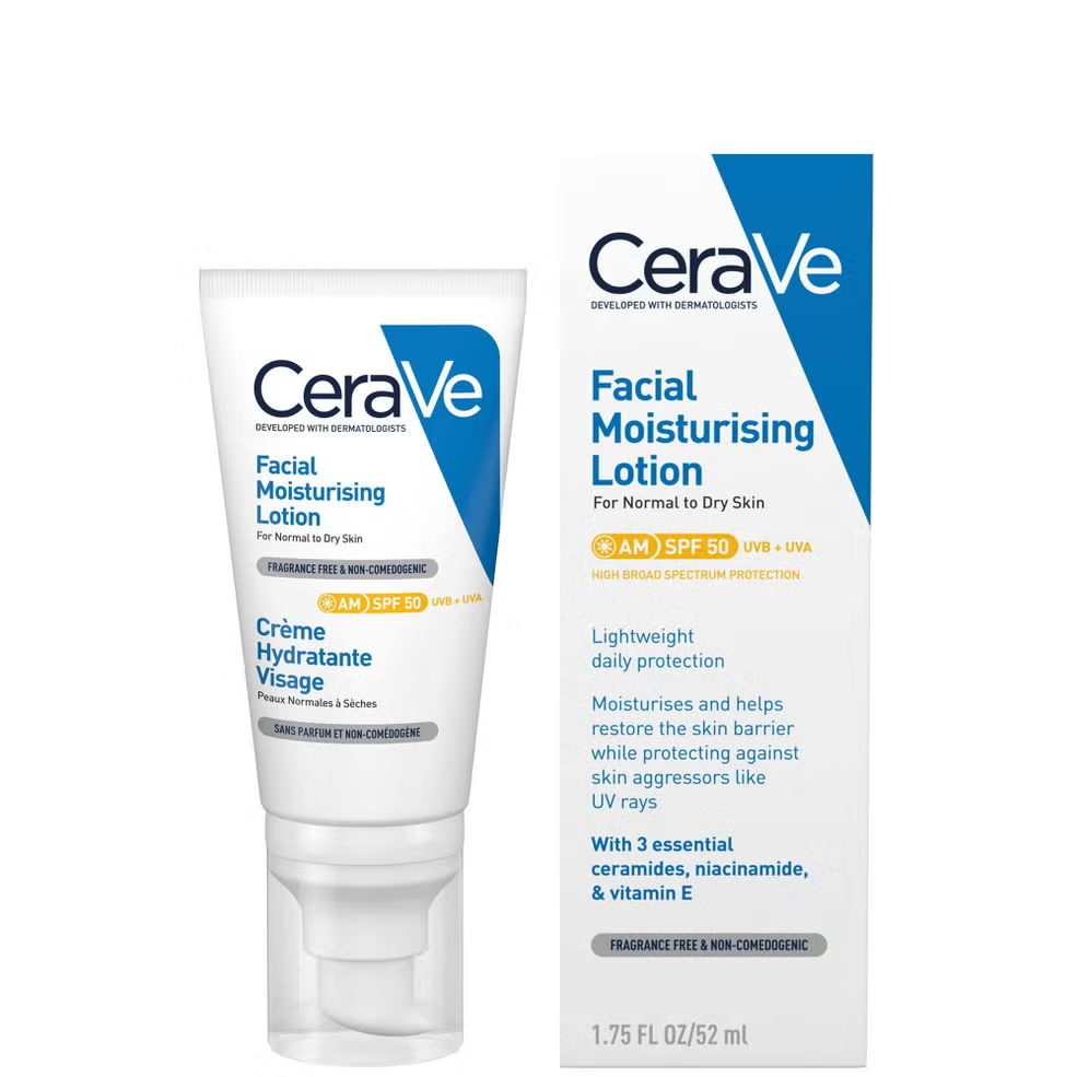 CeraVe 适乐肤面部保湿乳液 SPF50 8折 ￡13.2（约119元）