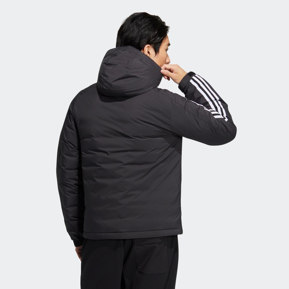 adidas 阿迪达斯 男装羽绒服 2024春运动服保暖时尚宽松连帽户外时尚训练上衣