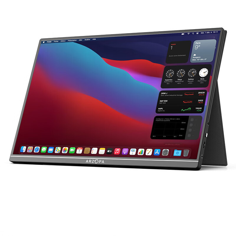 ARZOPA 艾卓帕 15.6英寸 IPS 显示器（1920×1080、60Hz、75%sRGB） 429元