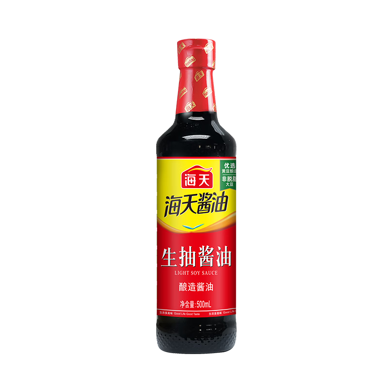 需领劵：海天 生抽酱油500ml *1瓶 1.9元包邮（需用卷）