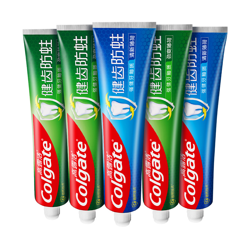 88VIP：Colgate 高露洁 健齿防蛀清爽薄荷牙膏 250g*5支 46.92元（需用券）