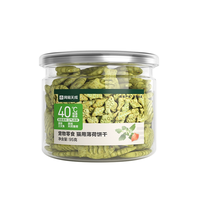 YANXUAN 网易严选 猫零食 猫薄荷饼干 95g ￥8.9