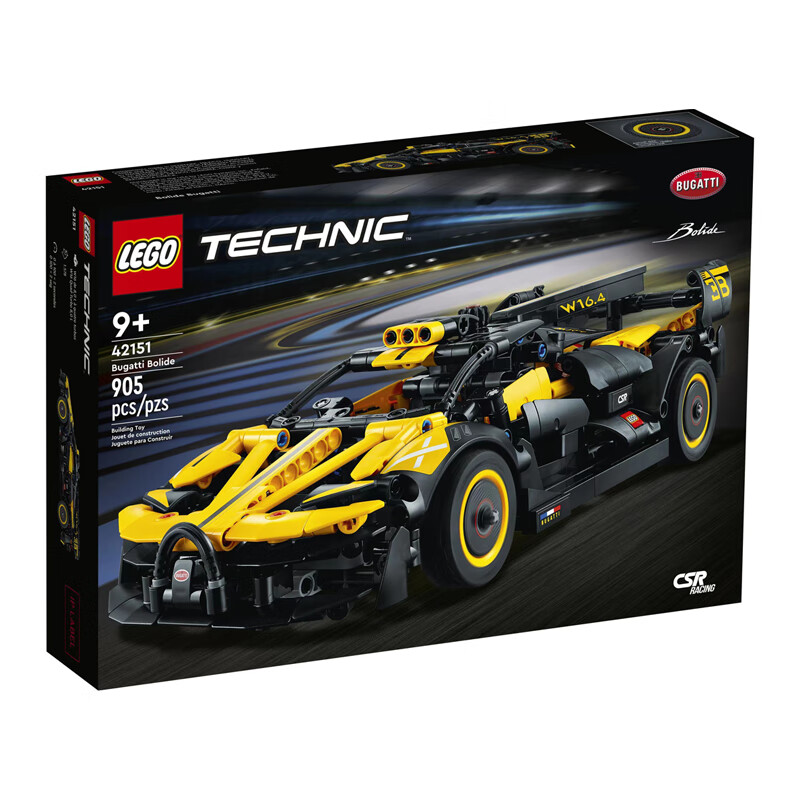 LEGO 乐高 Technic科技系列 42151 布加迪 Bolide 机械组 积木模型 239元