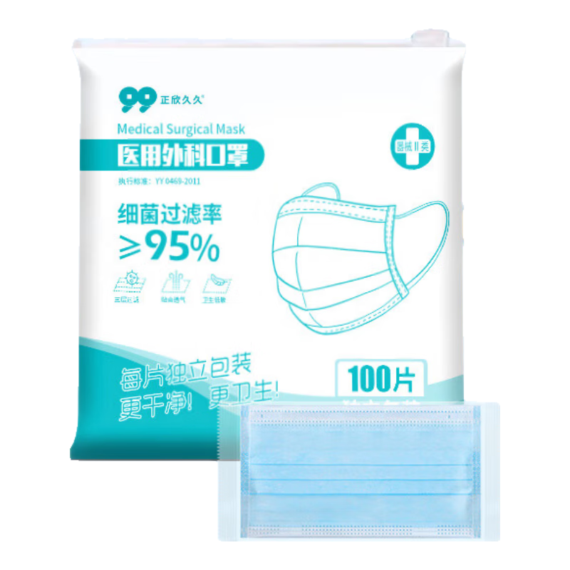 醫用外科口罩100只 3.19元（需領券）
