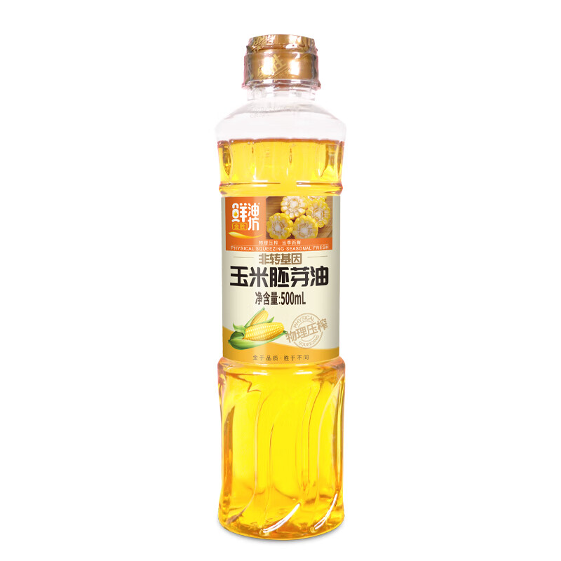 金胜 鲜油坊 玉米胚芽油 500ml 物理压榨 6.8元（需用券）