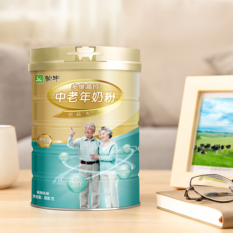 88VIP：MENGNIU 蒙牛 铂金装 多维高钙 中老年奶粉800g*2罐 93.86元（需用券）