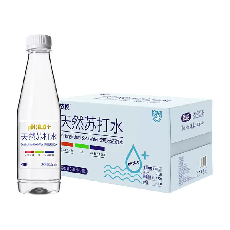 依能 天然苏打水350ml*24瓶无汽PH8.0+ ￥34.01