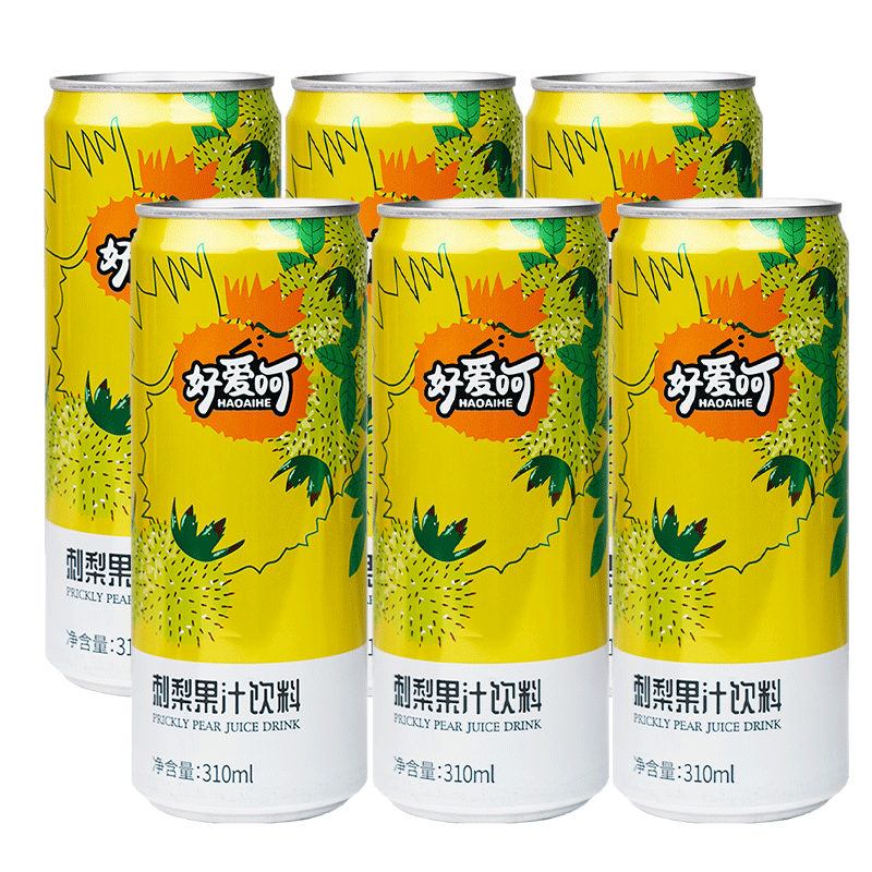 好爱呵 刺梨果汁饮料 310ml*6罐 12.9元包邮（需用券）