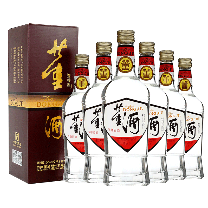 董酒 复刻系列 白标 董香型白酒 54度 500ml*6整箱装 662.5