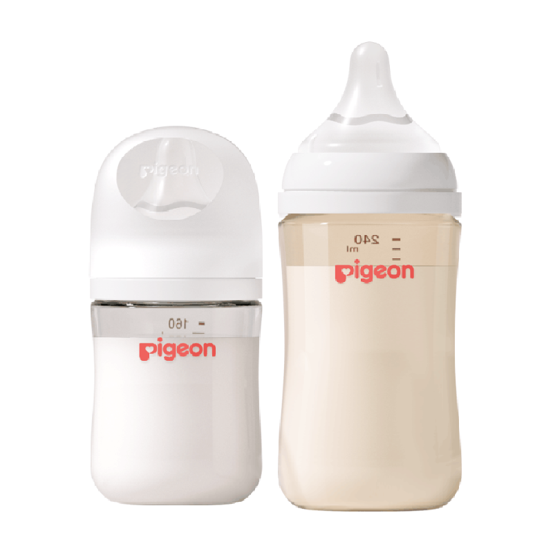 Pigeon 贝亲 奶瓶新生婴儿宽口径玻璃160ml+ppsu奶瓶240ML组合0-6M+ ￥159.8